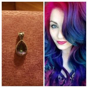 Purple Quart Pendant - 925 Silver